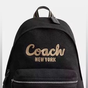 COACH Cargo, BLACK Canvas Backpack🔥🔥🔥 **preowned** used ONCE! Excellent cond.